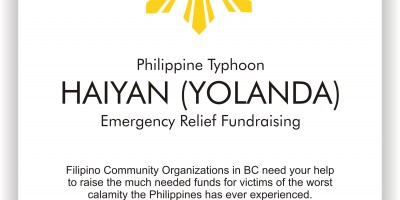 Philippine Typhoon HAIYAN (YOLANDA) Emergency Relief Fundraising