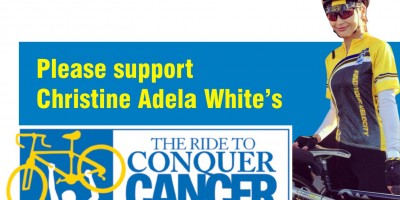 Please support Christine Adela White’s RIDE TO CONQUER CANCER ®