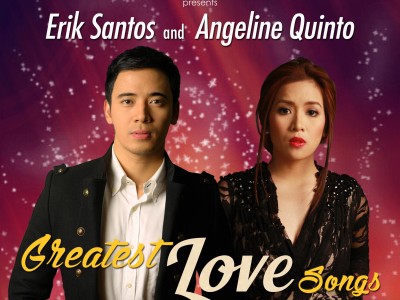 "Greatest LOVE Songs" starring Erik Santos and Angeline Quinto July 3 @ Massey Theatre