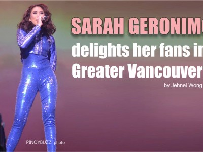 Sarah Geronimo delights her fans in Greater Vancouver