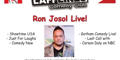 RON JOSOL LIVE June 18, 19, 20 at Lafflines Comedy Club!