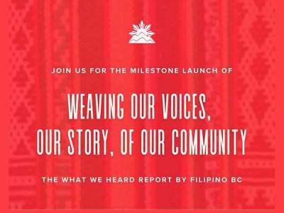 Filipino BC presents milestone report regarding the Filipino community and cultural centre in Vancouver