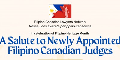 A Salute to Newly Appointed Filipino Canadian Judges