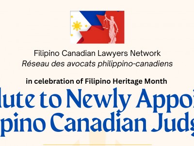 A Salute to Newly Appointed Filipino Canadian Judges